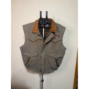Schaefer Outfitter Gold Coast Wool Vest Mens 2XL Rodeo Las Vegas 2003 Western
